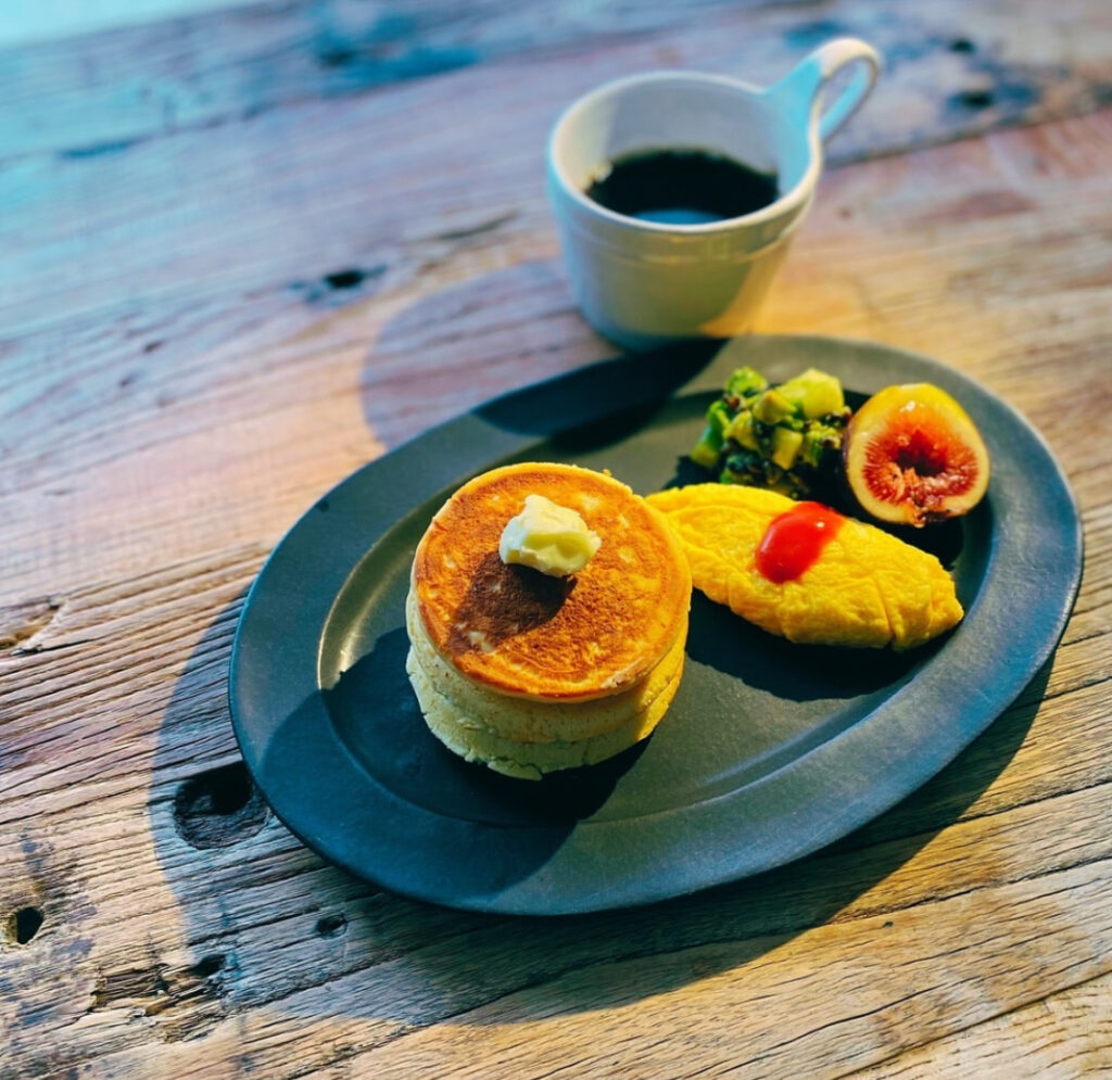 ノルディックウェアのパンケーキ用フライパンで焼きました