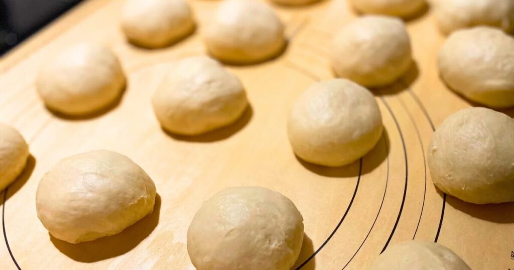 16分割した生地。とてもかわいい。