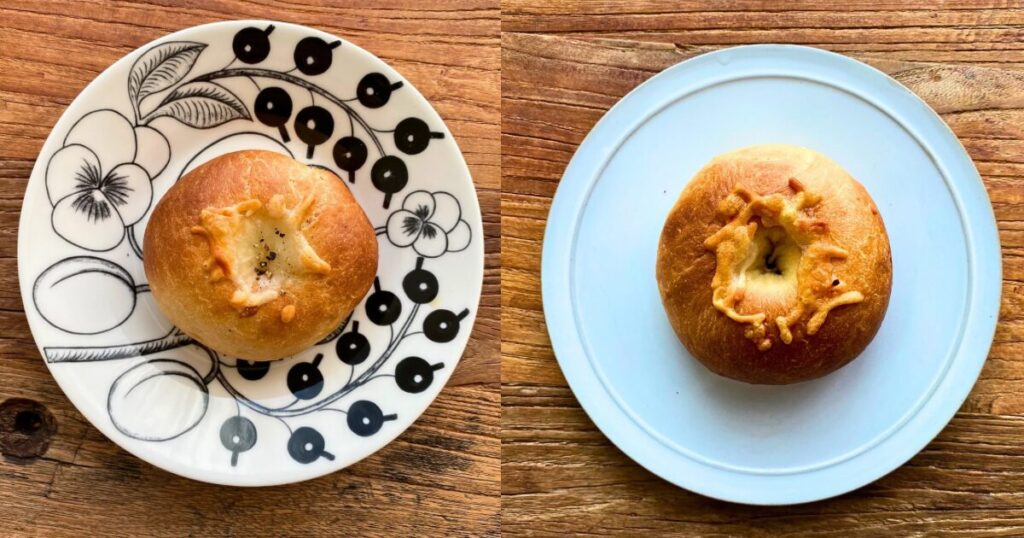 トーストしただけのベーグル