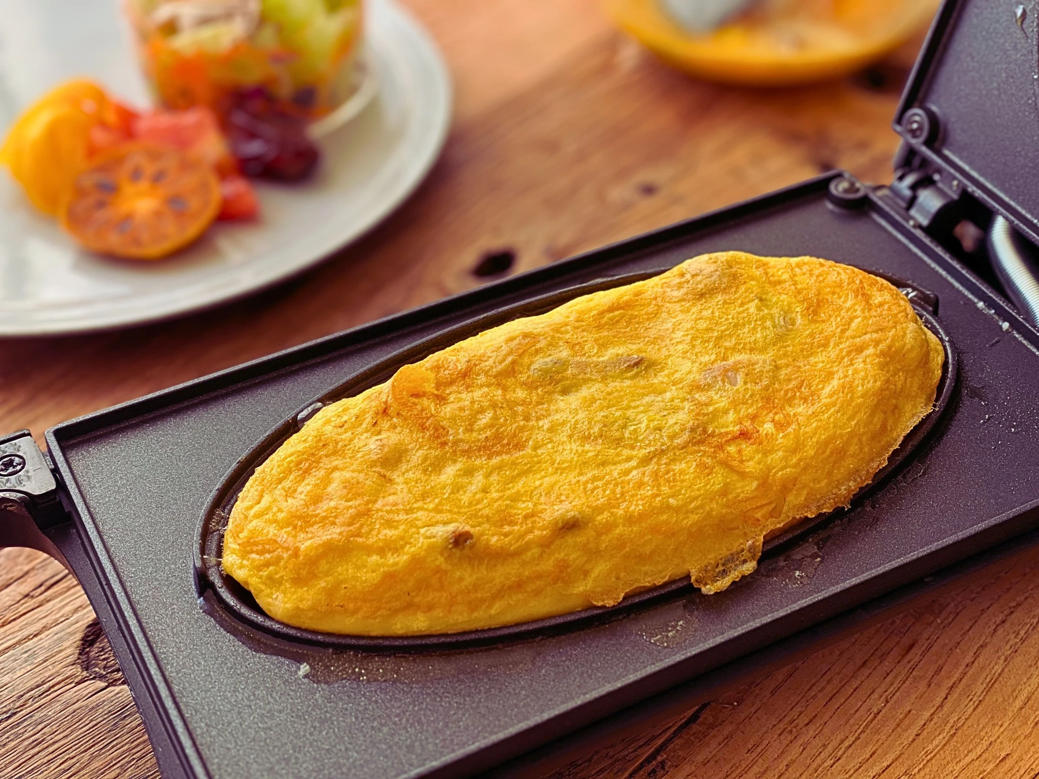 焼き上がったオムレツ