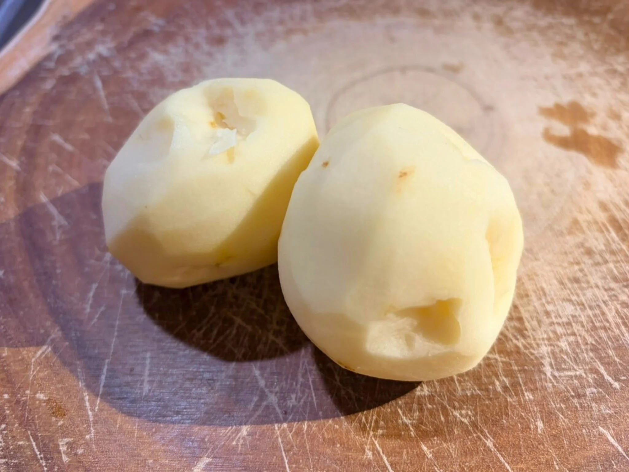 じゃがいもの下ごしらえ