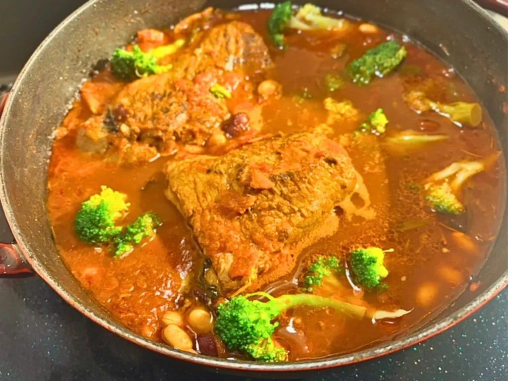 栗原はるみさん『わたしの味』豆と野菜と豚肉の煮込みの完成写真