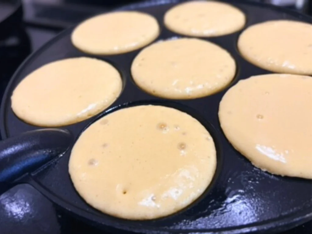ノルディックパンケーキパンで焼くホットケーキ